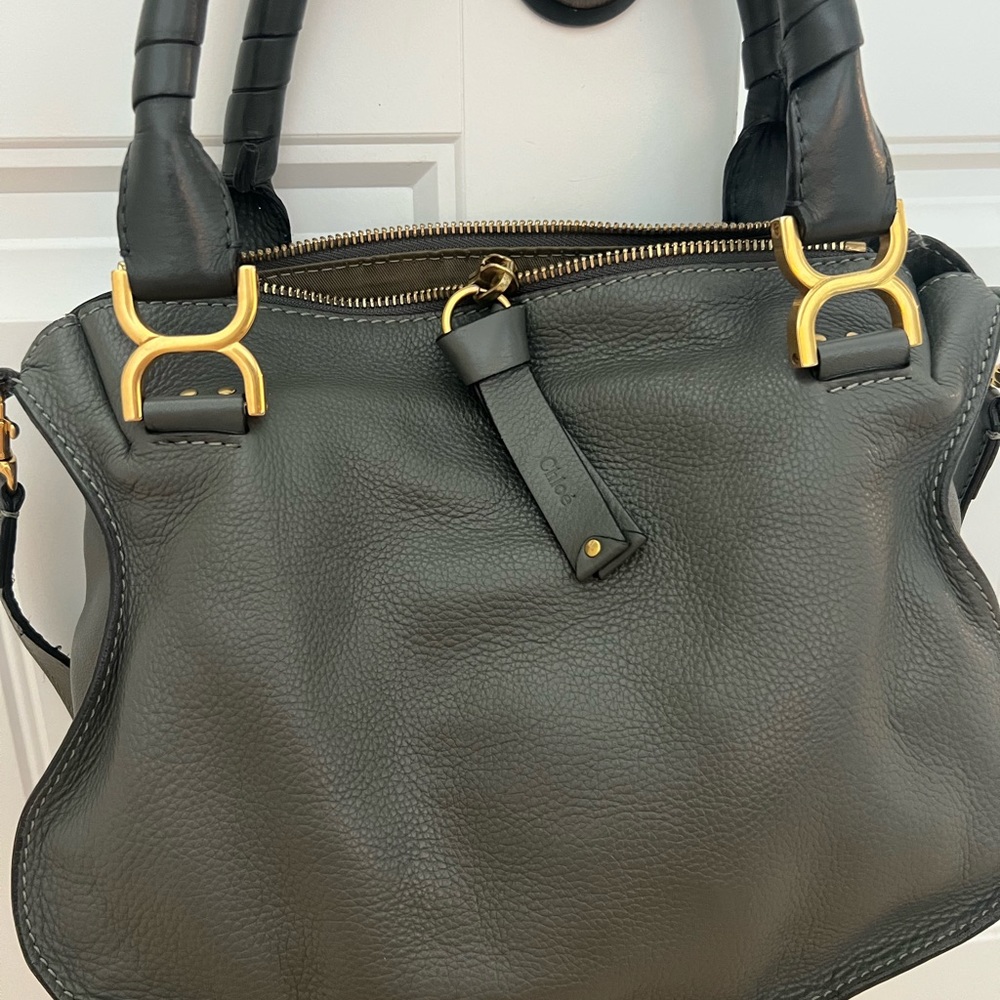 Chloe “Marcie” satchel bag in grey. Beautiful bag, excellent used condition! - Picture 6 of 15